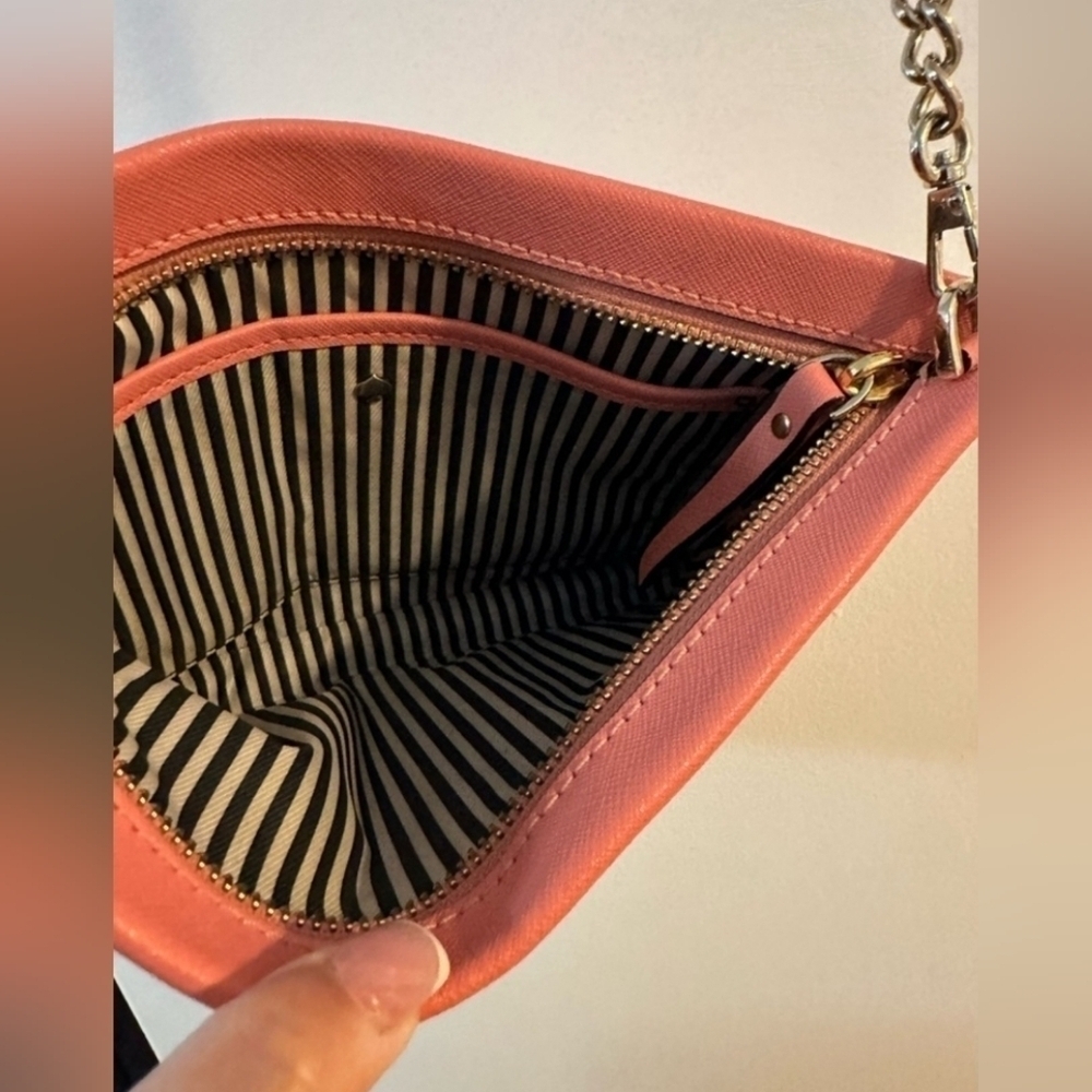 Kate Spade Sima Cameron Street Yucaanpink crossbody or clutch like new no tags - Picture 9 of 11